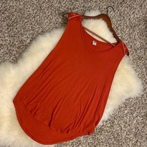 Old Navy Orange V-Neck Tank